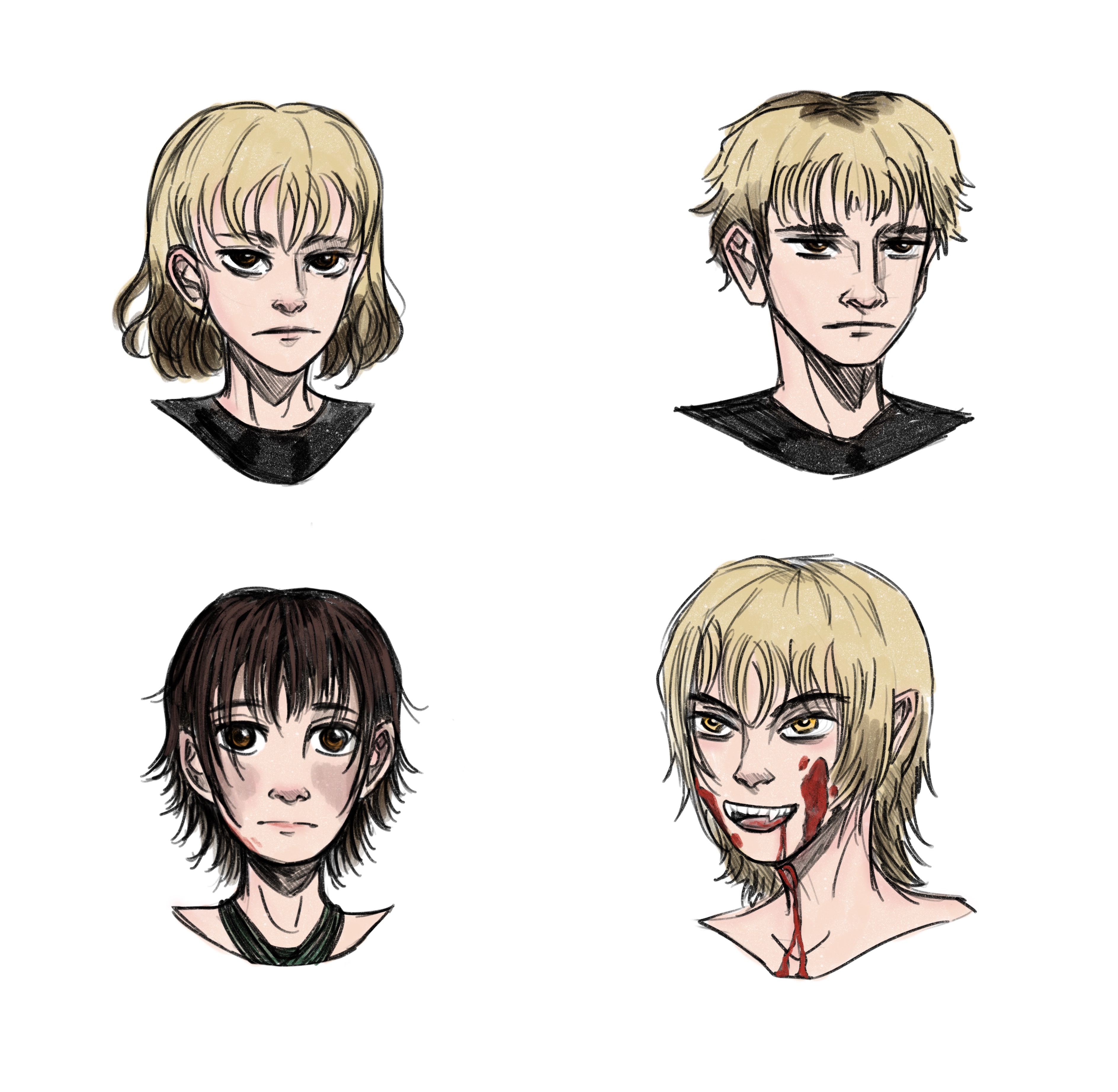 Cara (Present, Genderbent, Young, Partially Transformed)